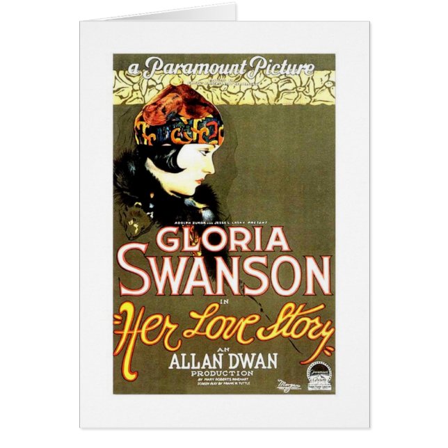 Gloria Swanson Her Love Story movie poster (Front)