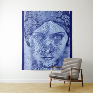 Gloria Swanson in blue Tapestry