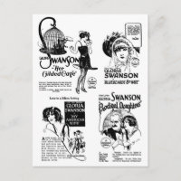 Gloria Swanson Silent Movie ads