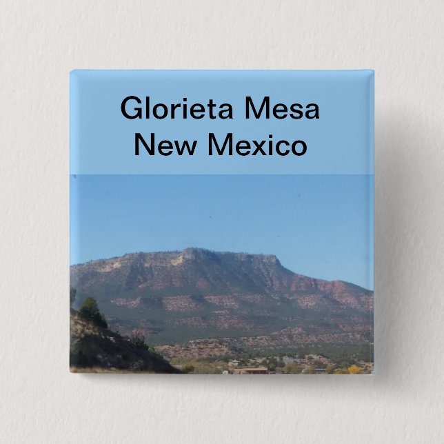 Glorieta Mesa 2 Inch Square Button (Front)