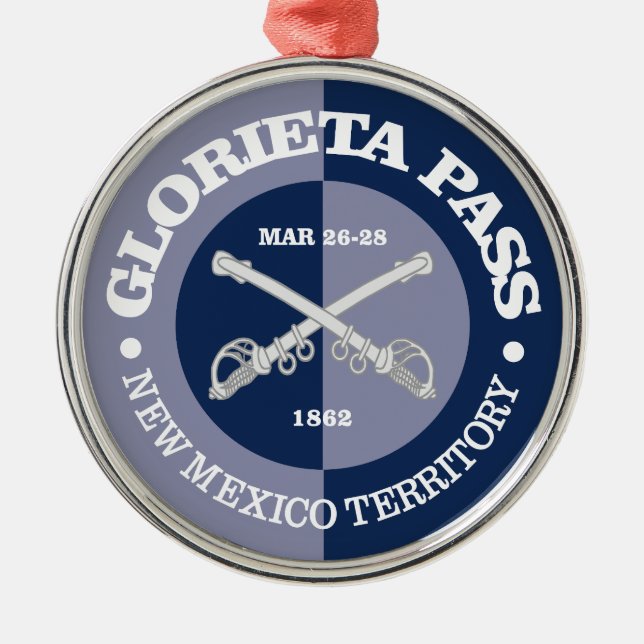 Glorieta Pass (B&G) Metal Ornament (Front)