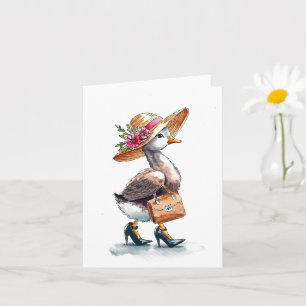 Glorieuse carte de voeux d'oie