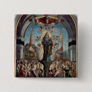 Glorification of St. Ursula and her Companions 2 Inch Square Button