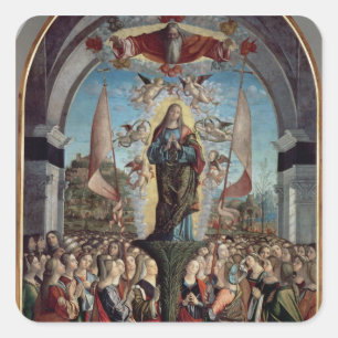 Glorification of St. Ursula and her Companions Square Sticker