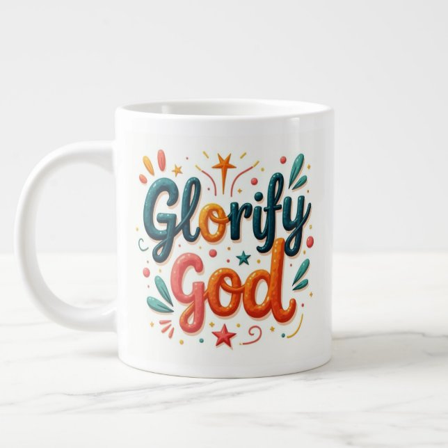 Glorify God Large Coffee Mug (Left)