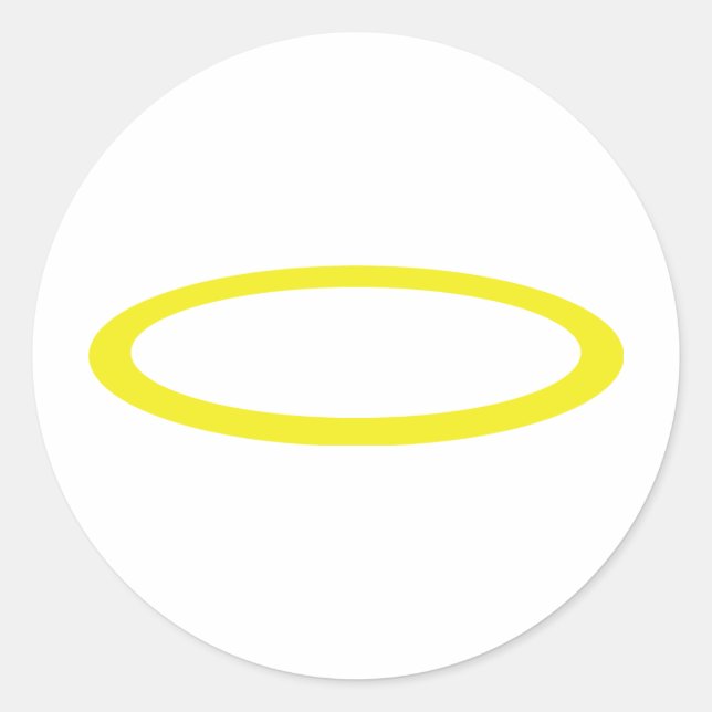 gloriole icon classic round sticker (Front)