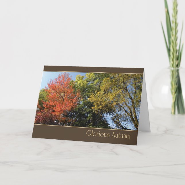 Glorious Autumn Holiday Card (Front)