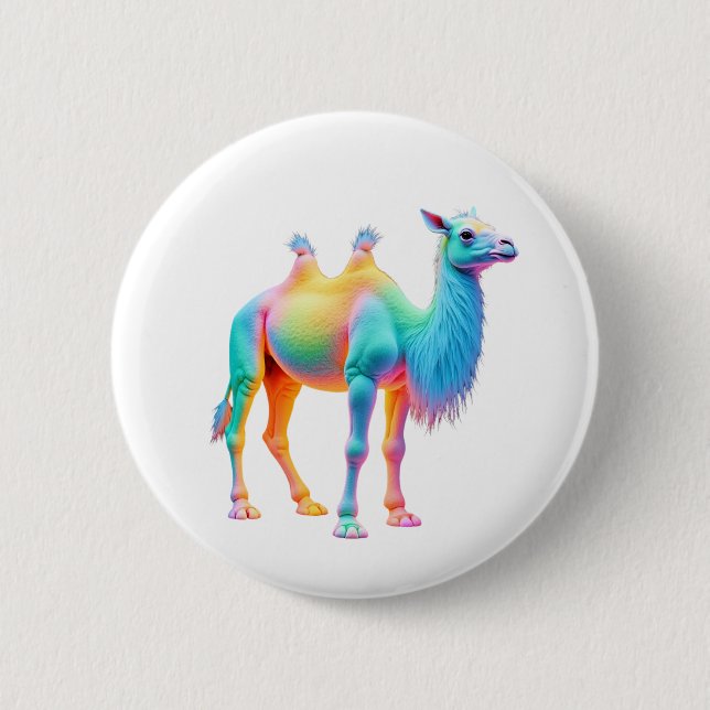 Glorious Camel Art 2 Inch Round Button (Front)