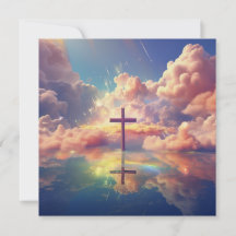 Glorious Christian Cross Greeting Card