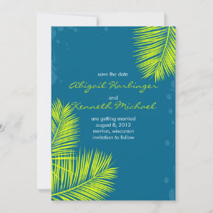 Glorious Fronds -Save the date cards