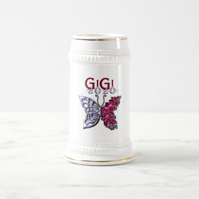 Glorious GIGI 2020 Butterfly Beer Stein (Center)