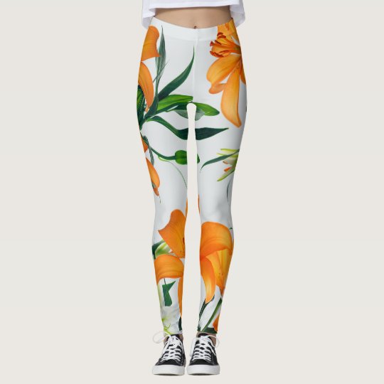 Glorious Golden Lilies Leggings