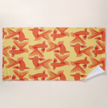 “Glorious Goldfish” Beach Towel