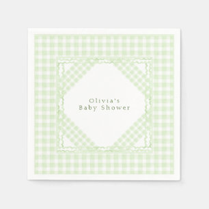 Glorious Green Gingham Napkin