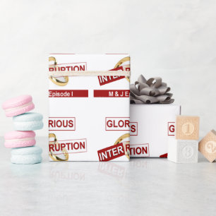 Glorious Interruption: A Golden Beginning Wrapping Paper