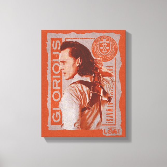 "Glorious" Loki Sheathing Dagger Canvas Print (Front)