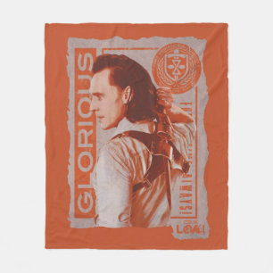 "Glorious" Loki Sheathing Dagger Fleece Blanket