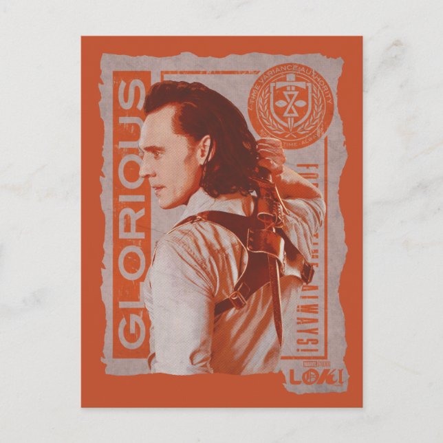 "Glorious" Loki Sheathing Dagger Postcard (Front)