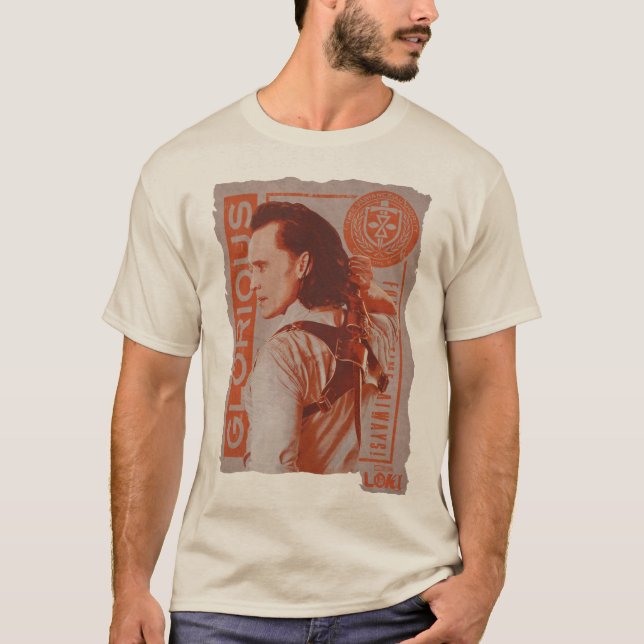 "Glorious" Loki Sheathing Dagger T-Shirt (Front)