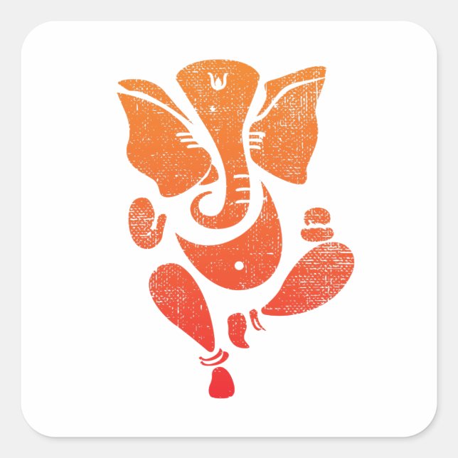 Glorious Lord Ganesha Sticker (Front)