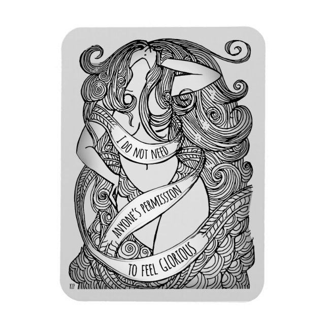 Glorious Magnet in Grey (Vertical)