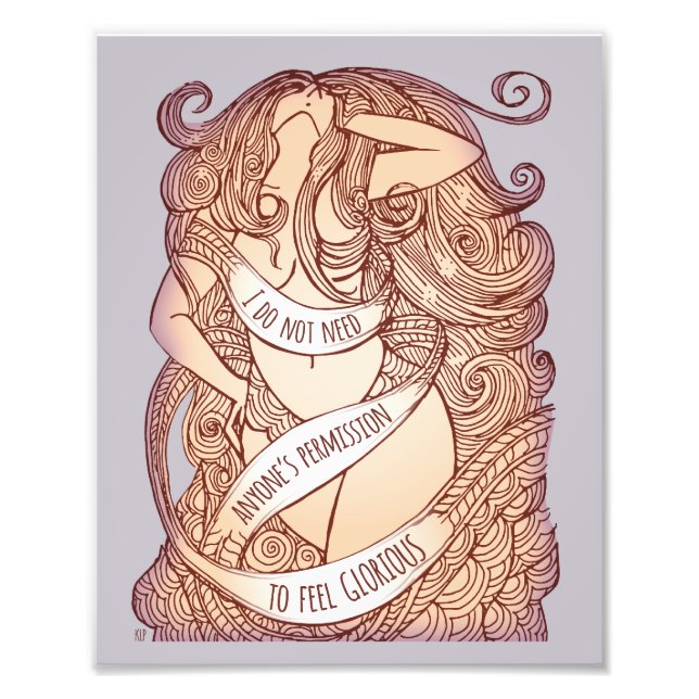 Glorious Medium Print in Lilac (Front)