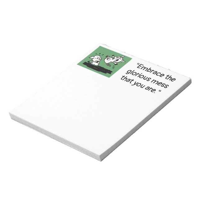 'Glorious Mess' Notepad (Rotated)