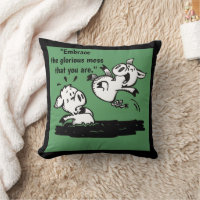'Glorious Mess' Throw Pillow