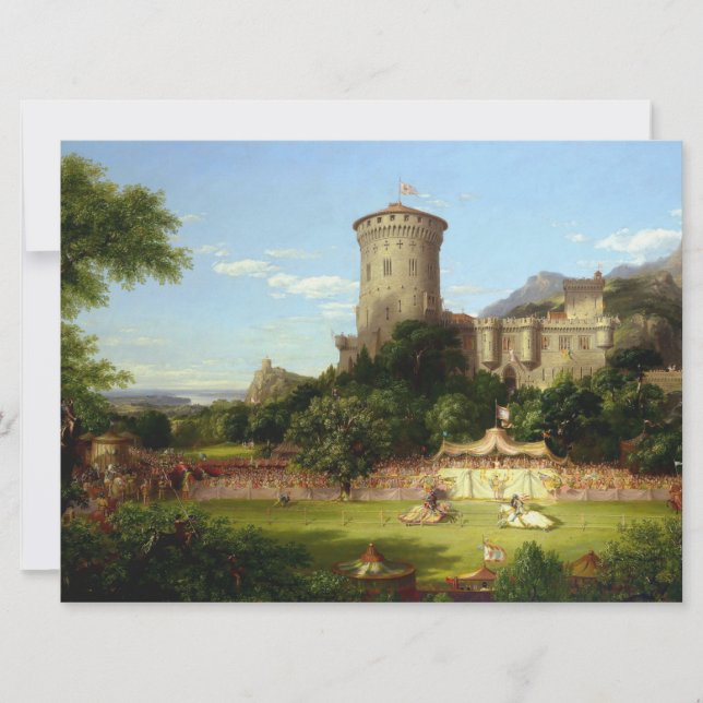 Glorious Past (Medieval Joust) (Vintage Art) Card (Front)