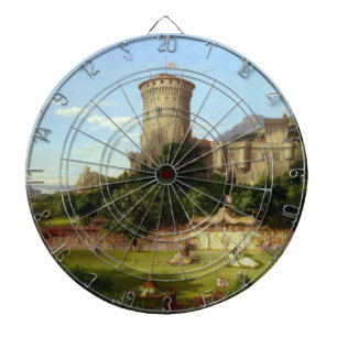 Glorious Past (Medieval Joust) (Vintage Art) Dartboard