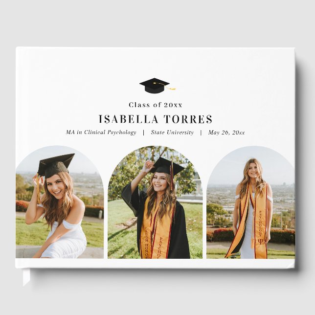 Glorious Peak Graduation Party Guest Book (Front)