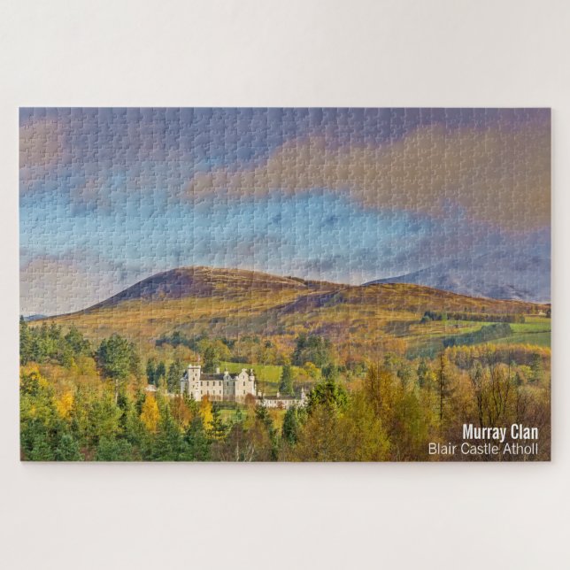 Glorious Photo Atholl Scotland Murray Blair Castle Jigsaw Puzzle (Horizontal)