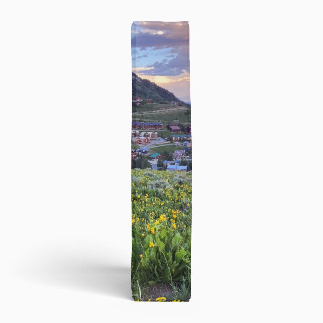 Glorious Photographic View of Crested Butte, CO 3  Binder (Spine)