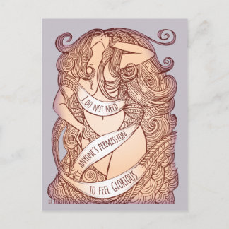 Glorious Postcard in Lilac