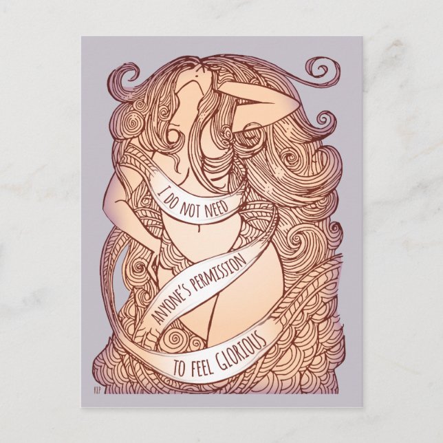 Glorious Postcard in Lilac (Front)