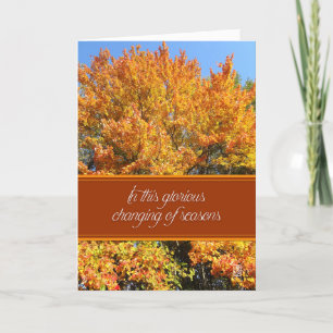 Glorious Season Thanksgiving Card