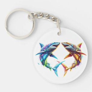 Glorious Shark Keychain