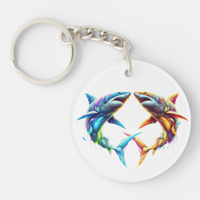 Glorious Shark Keychain (Front)