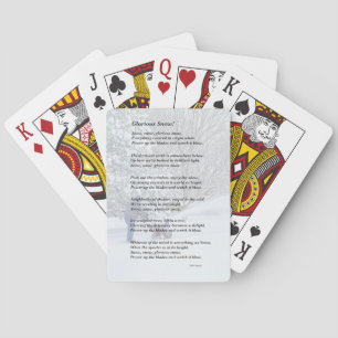 Glorious Snow Seasonal Poem Playing Cards