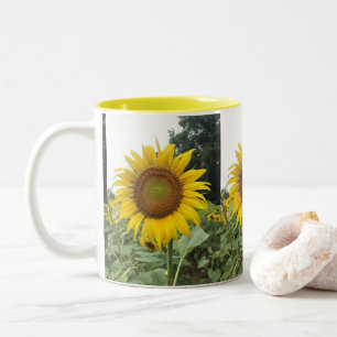 **GLORIOUS SUNFLOWER** Two-Tone COFFEE MUG