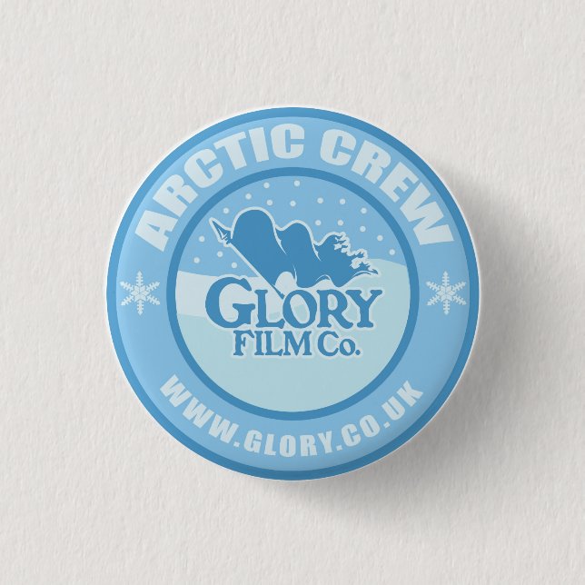 Glory Arctic Crew button. 1 Inch Round Button (Front)