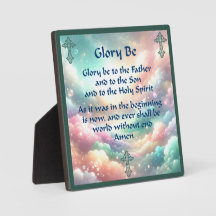 Glory Be Prayer on a Plaque