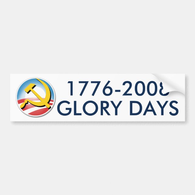 Glory Days Bumper Sticker (Front)