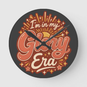 Glory Era Christian Faith-Based Retro Religious Round Clock