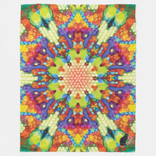 Glory Kaleidoscope Fleece Blanket
