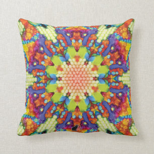 Glory Kaleidoscope Throw Pillow