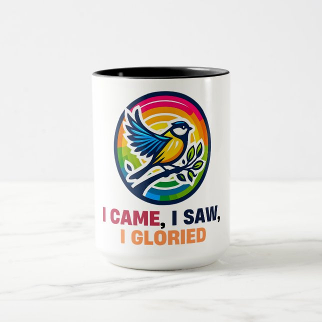 Glory of Great Tit Bird Mug (Center)
