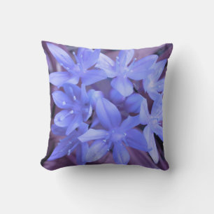 Glory of the Snow Blue Pillow