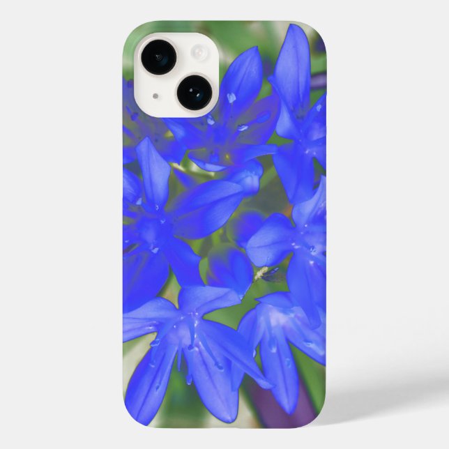 Glory of the Snow Fluorescent Blue Case-Mate iPhone Case (Back)
