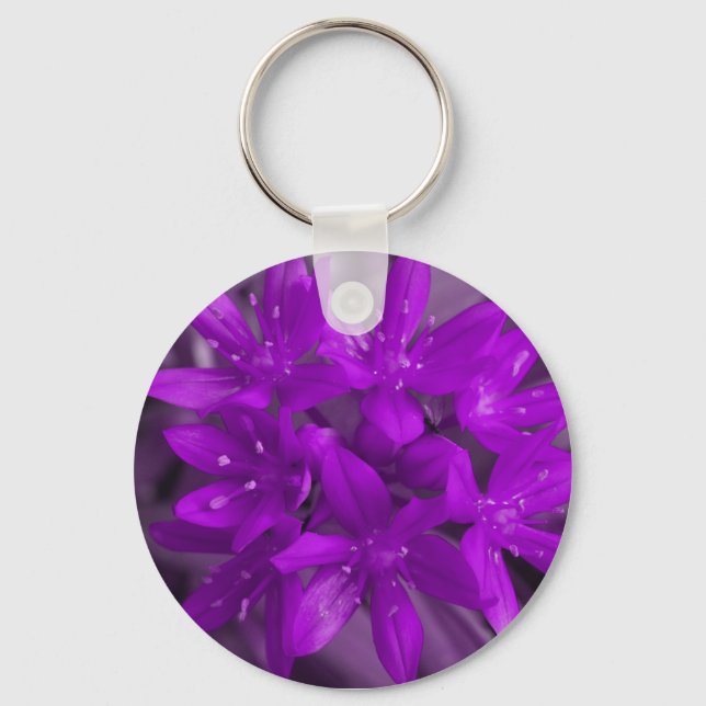 Glory Of The Snow Purple Keychain (Front)